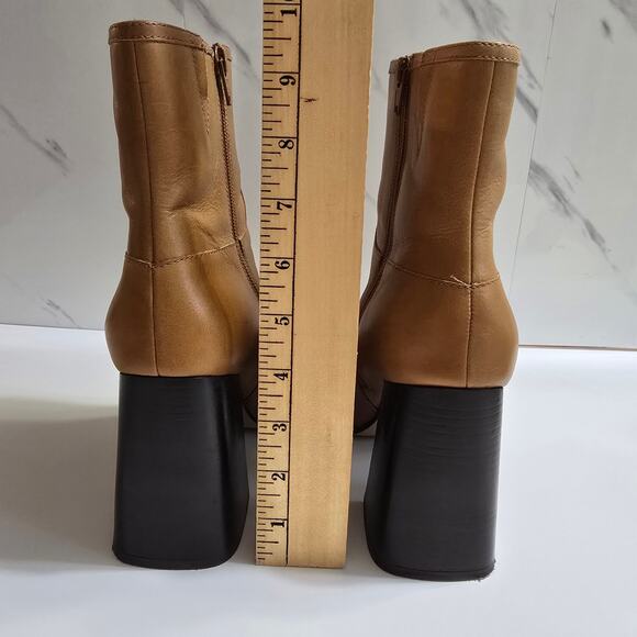 Free People Naomi Ankle Boots Camel Brown Size 11 - Picture 6 of 12
